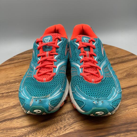 Brooks Launch Shoes Womens Size 9 B Teal Orange Running Comfort Walking Sneakers - Picture 2 of 8